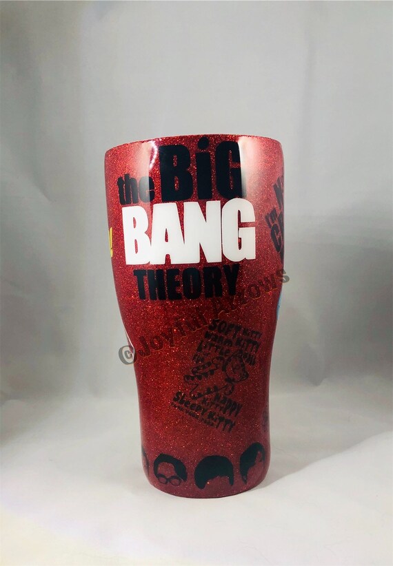 Big Bang Theory Glitter Tumbler | Glitter Tumbler | Custom Cup