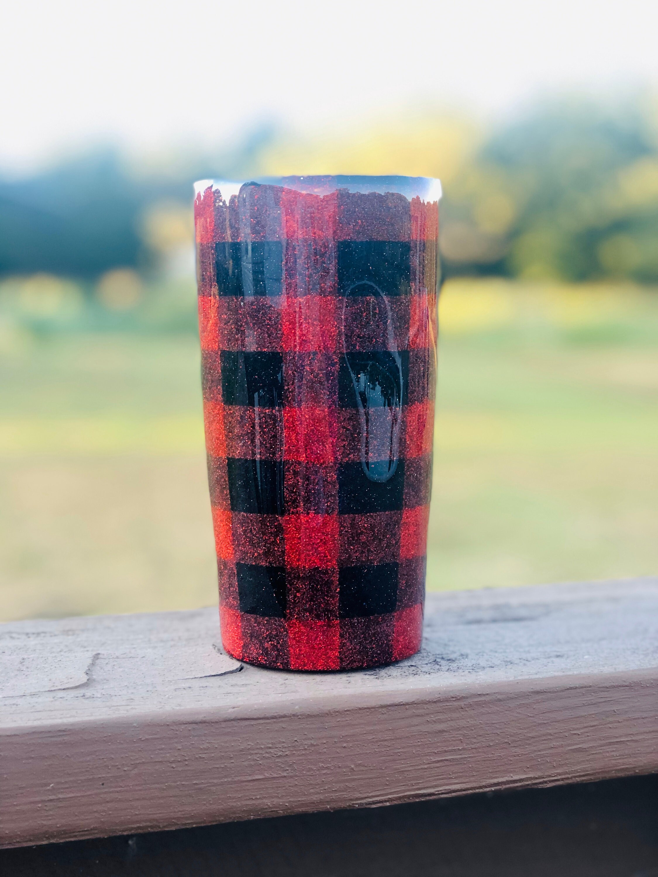 plaid tumbler