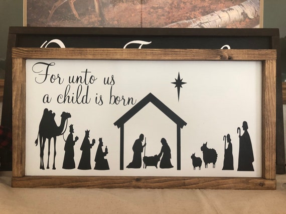 Christmas Sign | Nativity |Christian Sign