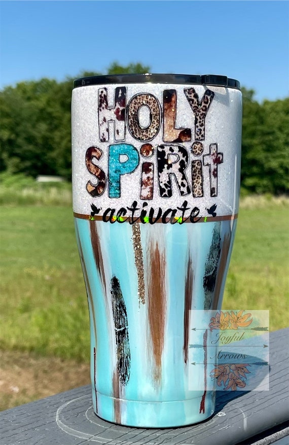 Holy Spirit Activate | Patina Tumbler | Christian Tumbler