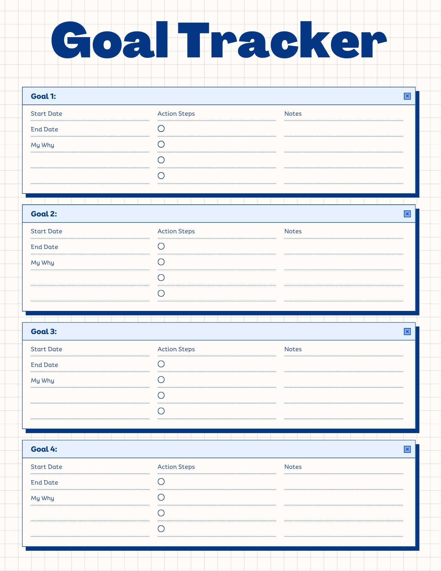 Ultimate Goal Tracker: Achieve Your 2024 Goals With Personal ...
