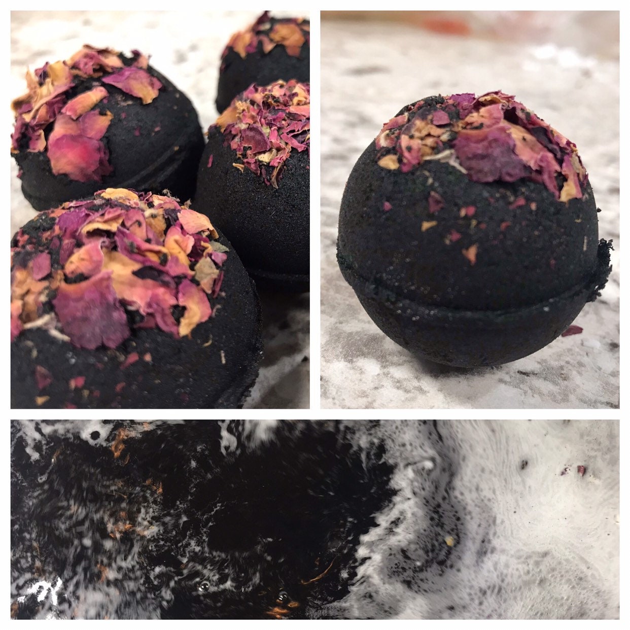 Black Bath Bomb // Naamah Bath Bomb // Demon Soul Bath Bomb | Etsy