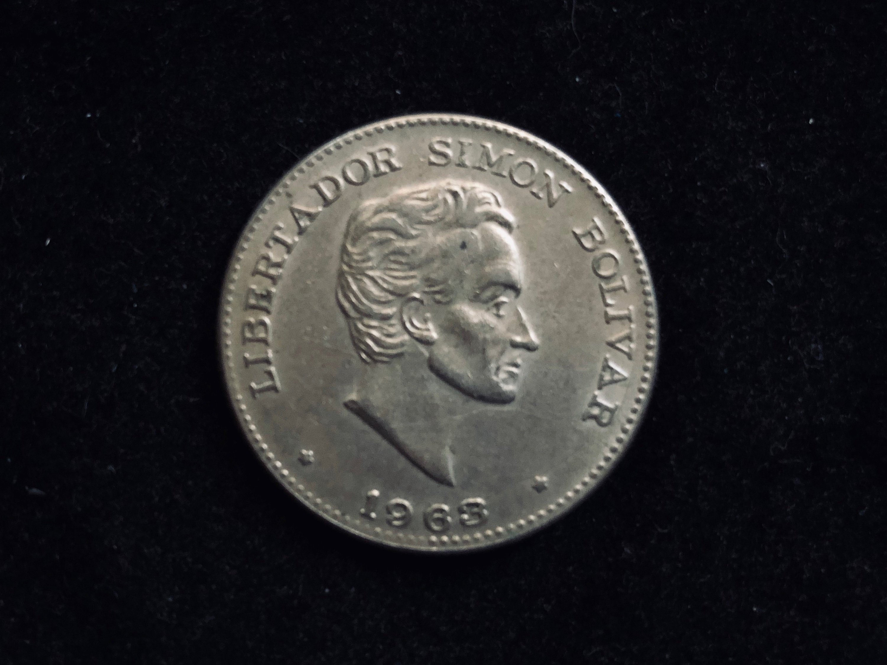 1963 コロンビア共和国 50 センタボス - リベルタドール シモン ボリバル ヴィンテージ コイン