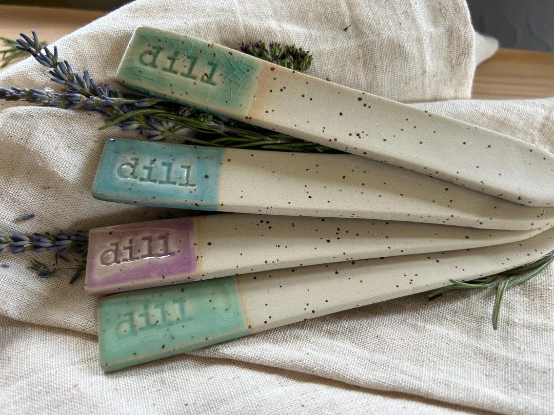 Dill Herb Markers | Vegetable Signs | Garden & Balcony Decoration ...