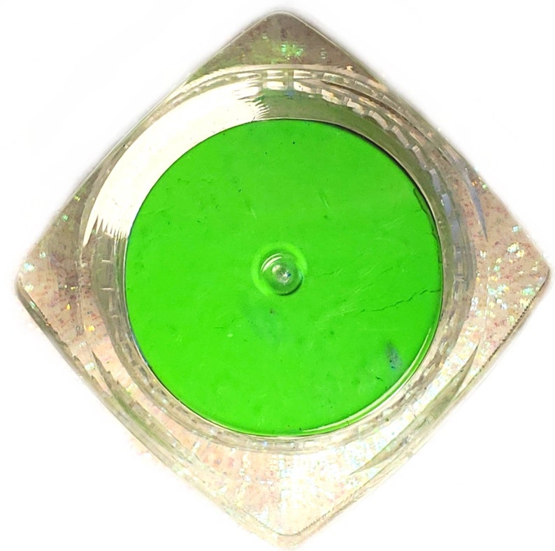 Neon Lime Green Eyeshadow Pigment Shadows Neon Colors Glow Etsy