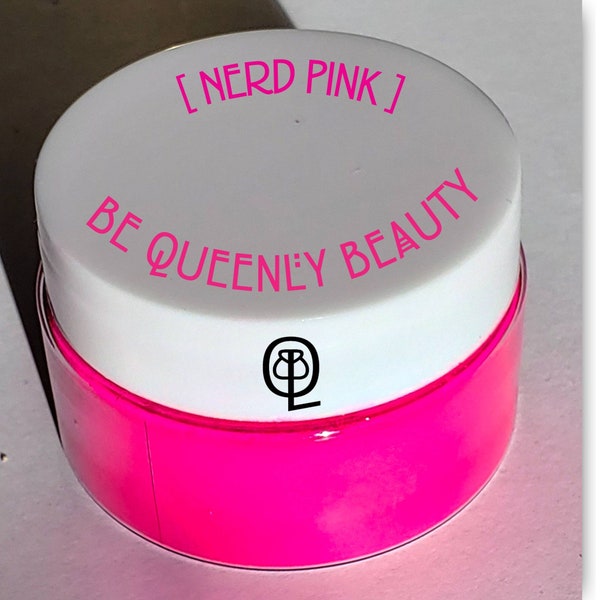 Pink Bulk Neon Eyeshadow - Loose Pigment- Cosmetic Grade - Uv pigment- blacklight Glow- lipstick base