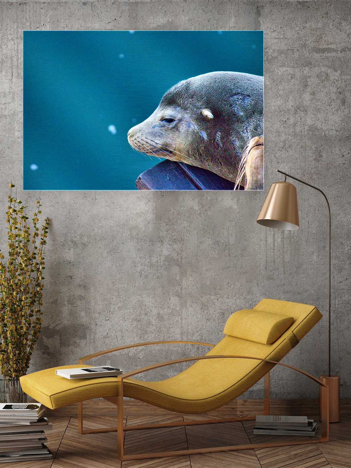 Sea Animals Metal Wall Art Fur Seal Marine Home Decor Prints Etsy