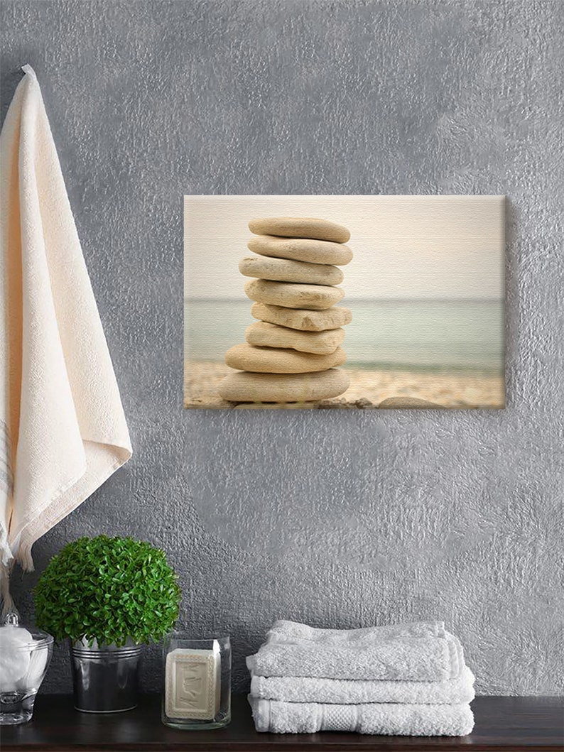 Spa Canvas Wall Art Sea Stones Home Decor Prints