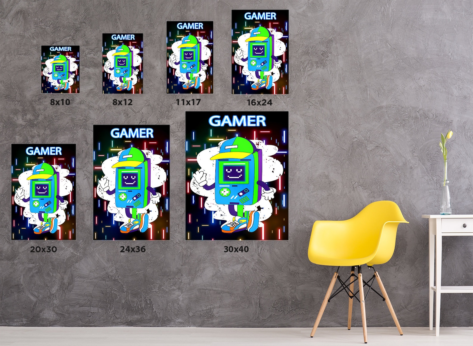 Gaming Metal Print Wall Art Gamer Home Decor Etsy