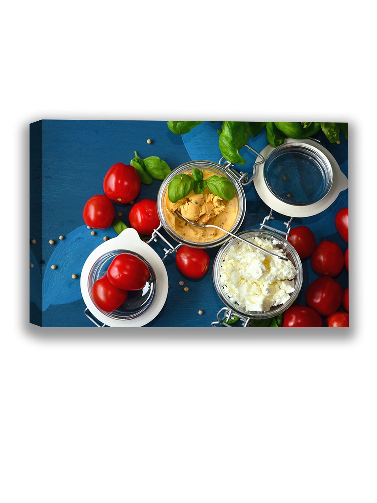 Food Canvas Wall Art Tomatoes Home Decor Prints Etsy