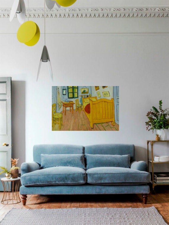 Bedroom In Arles Painting Bedroom Decor Ideas Vincent Van Gogh Poster Prints Impressionist Painter Vincent Van Gogh Decals For Home