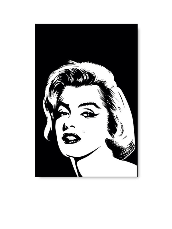 Vintage Marilyn Monroe Black /& White Print Gift Wall Decor POSTER A3 SIZE
