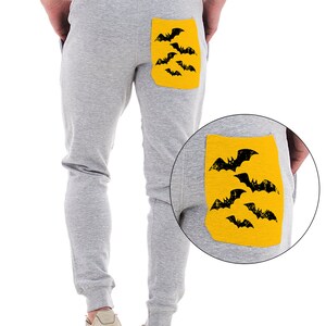 halloween sweatpants half and half