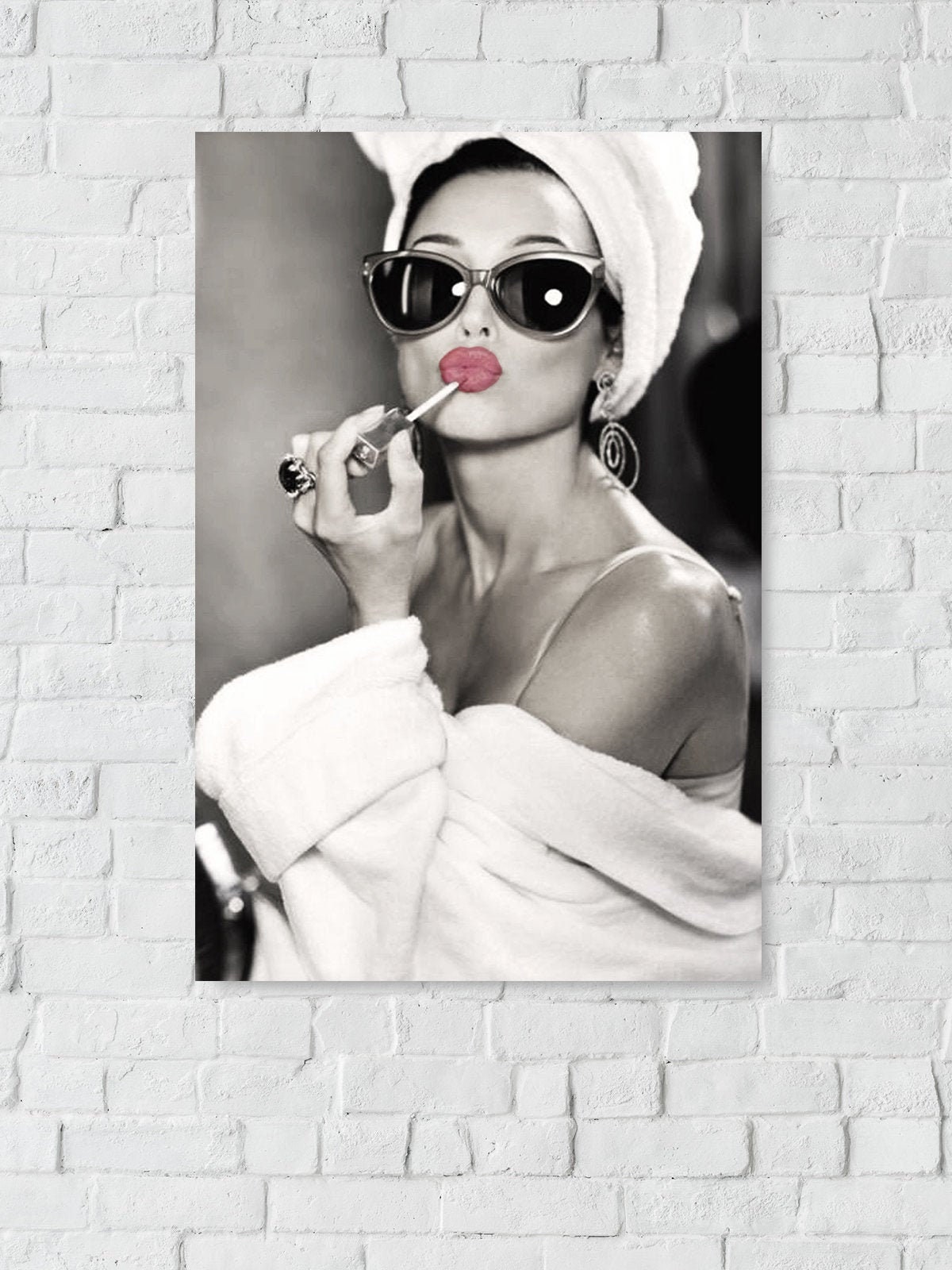 Audrey Hepburn Wall Art Fashion Style Décor Pretty Lips Etsy