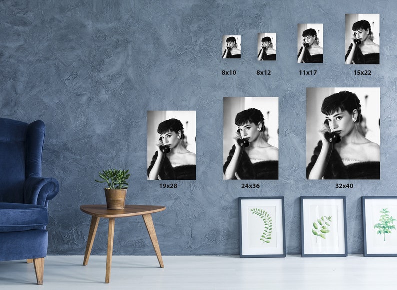 Poster Audrey Hepburn Movie Star Room Club Art Wall Cloth Print 515
