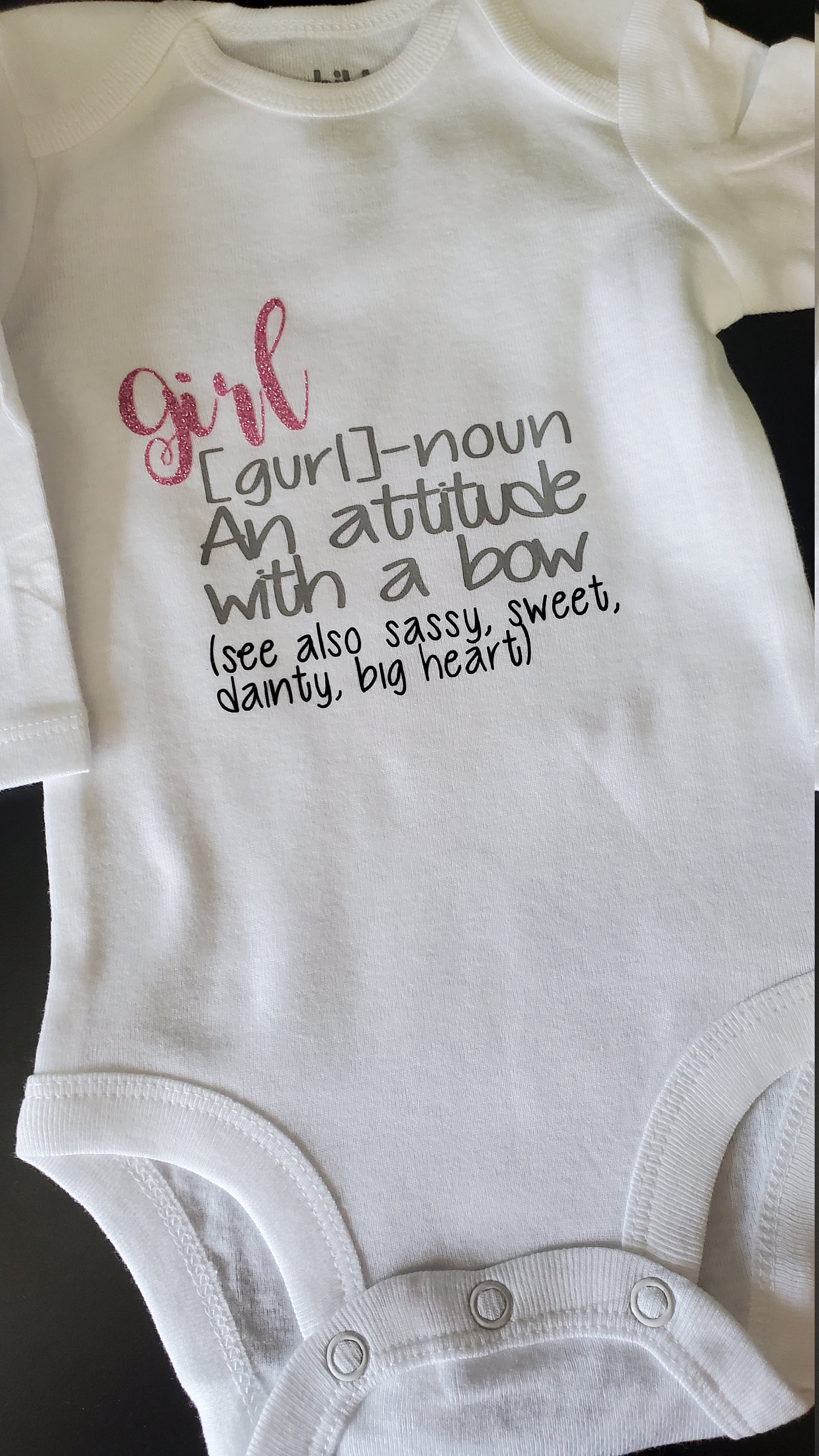 Girl Definition Onesie Etsy