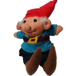 Vintage Kamar Elf Gnome Plush Toy 8&quot; Hanging Ornament Doll