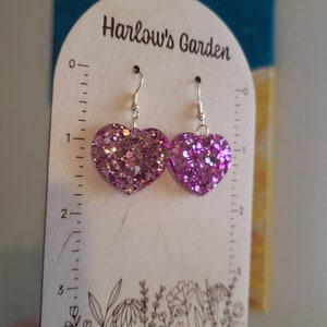 Hearts Resin Earrings