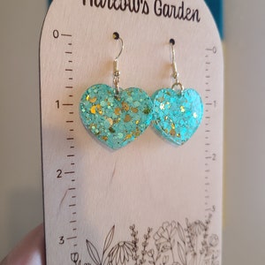 Hearts Resin Earrings