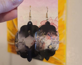 Abstract Geo Drop Earrings