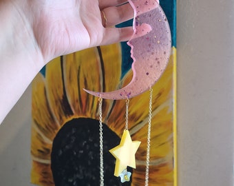 Maan en sterren Suncatcher