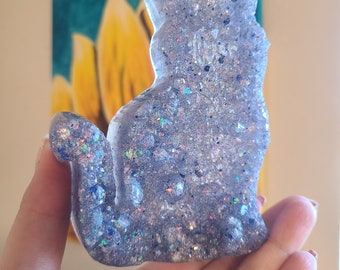 Druzy Resin Katze