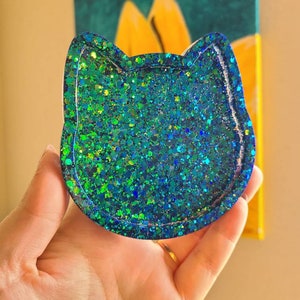Resin Cat Trinket Dish