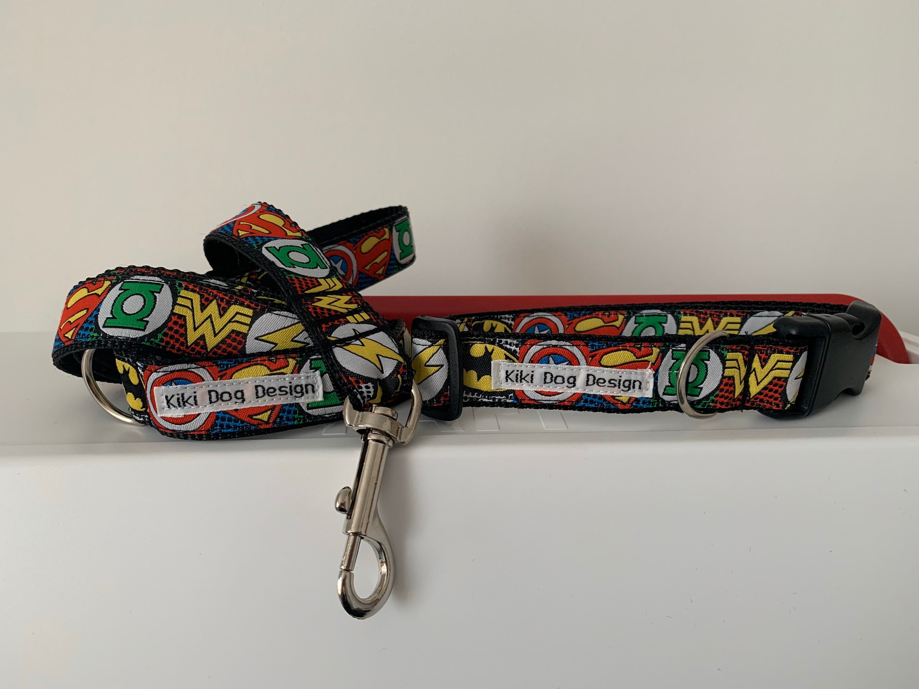 Marvel dog collar / Superhero collar / Collare del cane / Etsy
