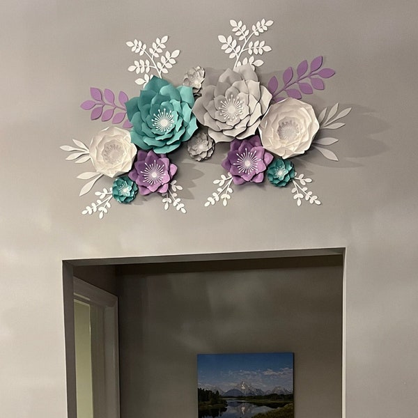 Purple Grey Decor Etsy