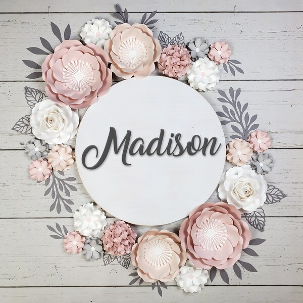 Grey Paper Flowers Etsy