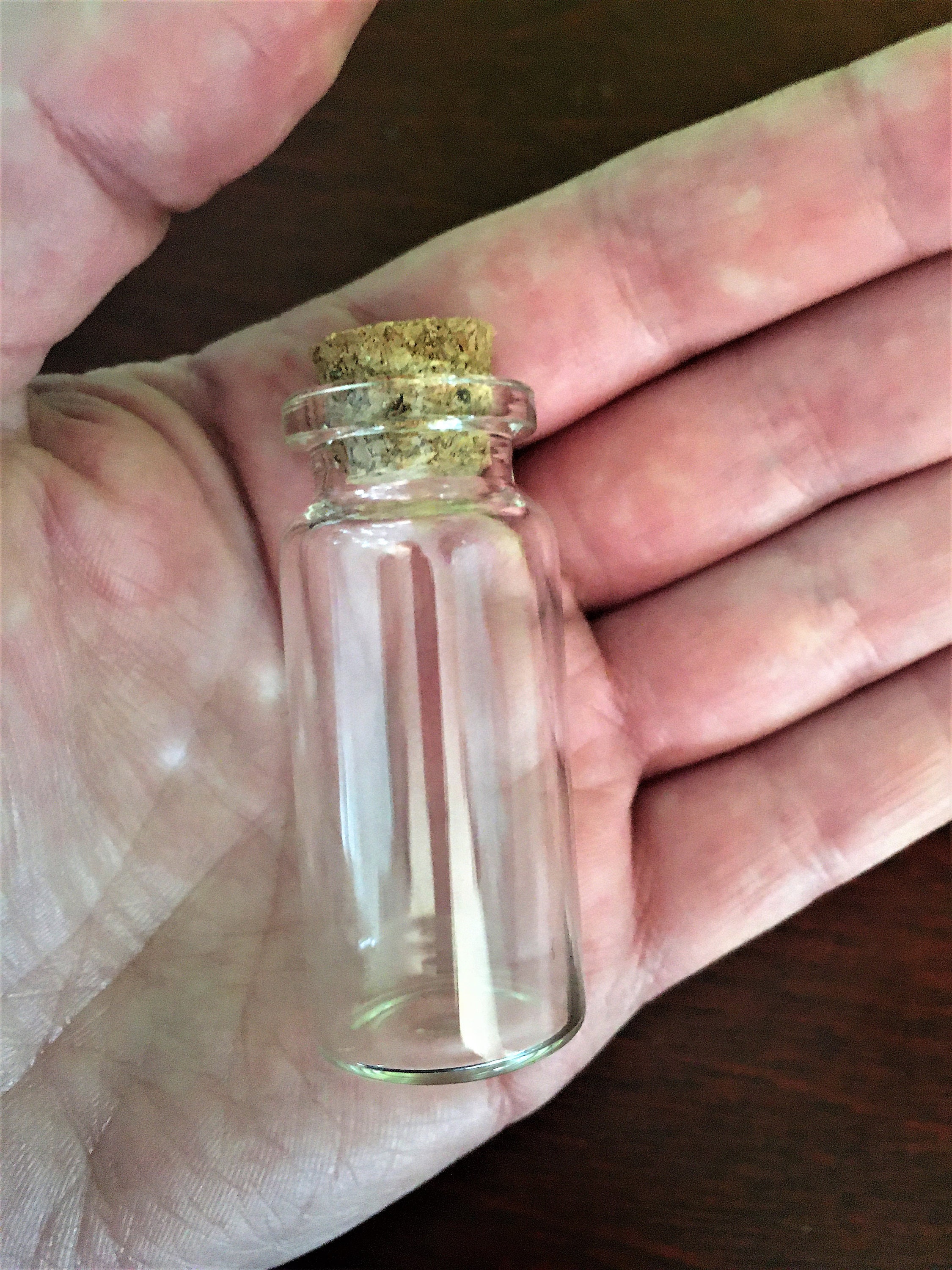 Empty Glass Bottle with Cork 10mL 1 Piece Etsy
