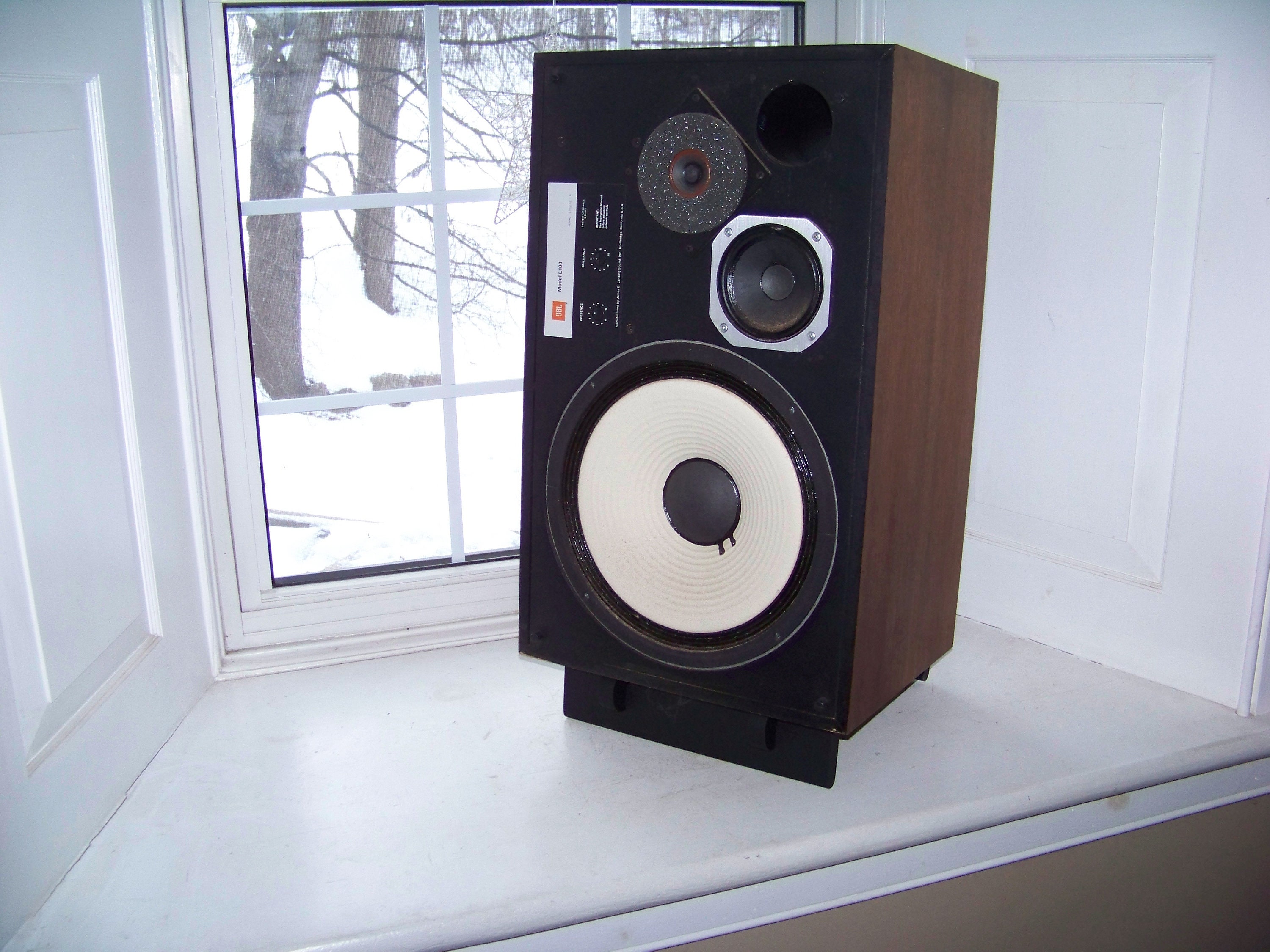 Black JBL L100 Century Speaker Stands Made of Solid Hardwood Etsy