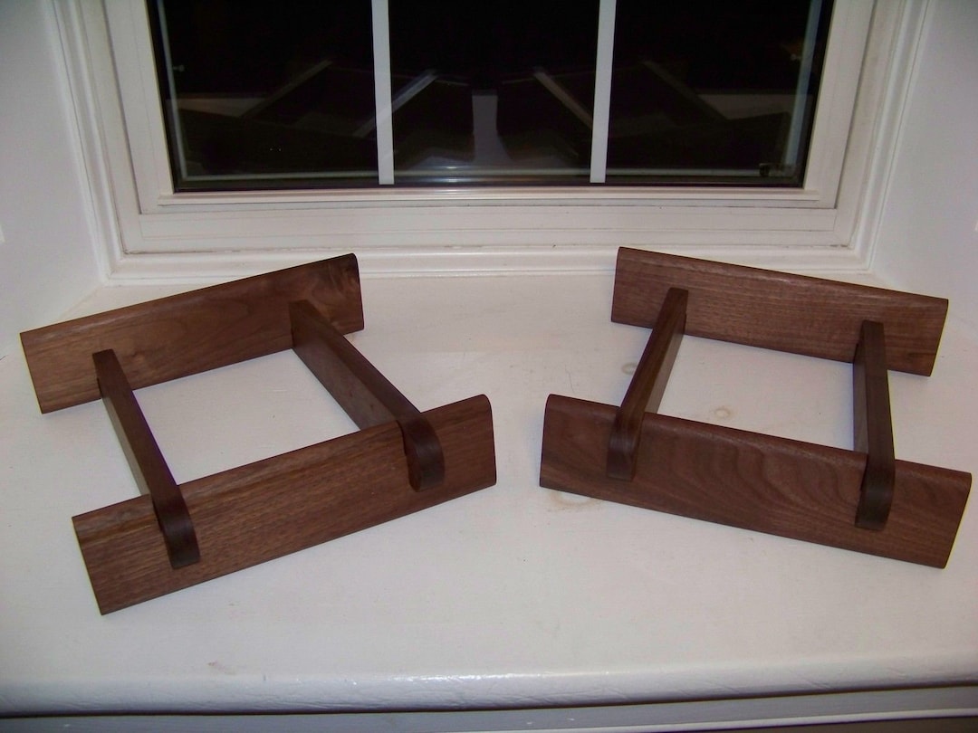 Large Advent Speaker Stands Made of Solid Walnut Etsy