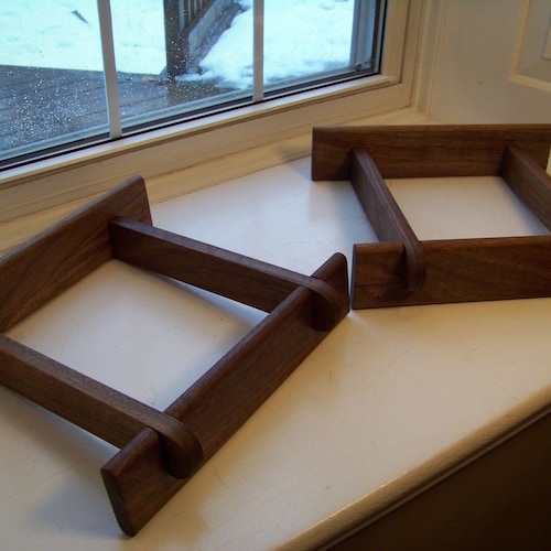 Large Advent Speaker Stands Made of Solid Walnut Etsy