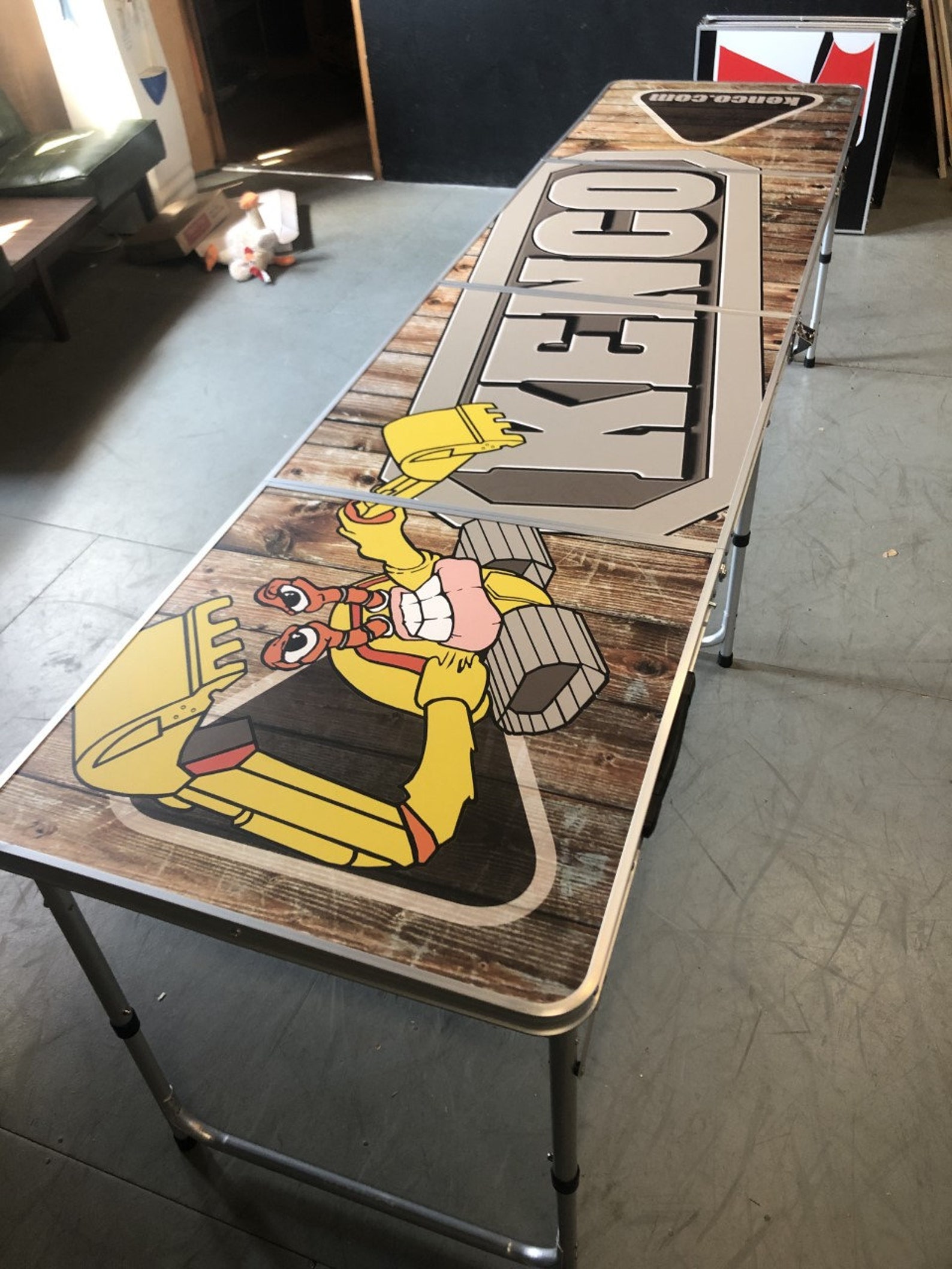 Custom beer pong table etsy