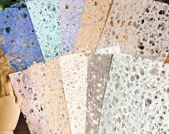 Tissue rice texture paper rainbow Hollow 10pc.