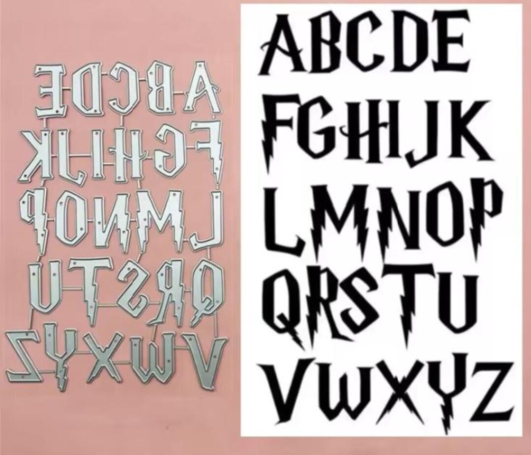 Wizard Academy Alphabet Letters Cutting Dies 26 Pc. - Etsy