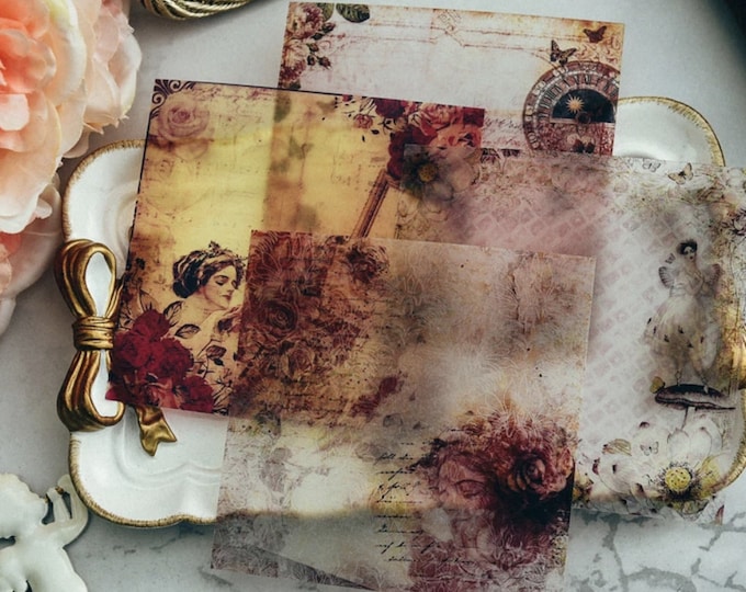 Vellum Sticker Sheet Pack. Each Pack Contains 10 Sheets Etsy