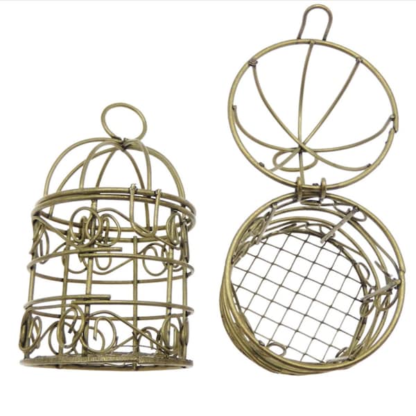 Metal Wire Cage. Antique bronze