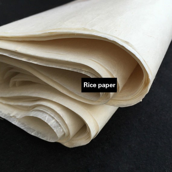Plain Rice Paper, 13x26 Unprinted Mulberry Paper, Blank White Fiber Rice Paper  Sheets Large Size 13x26 -  Norway