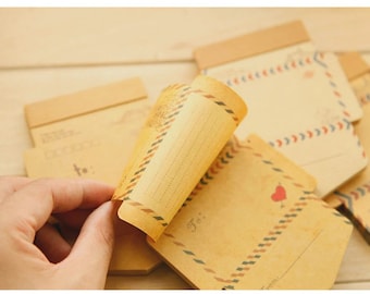 Mini Envelopes Retro Vintage Kraft Paper Envelopes 45 pc. E406