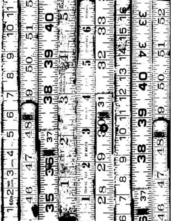 Tape measure ruler background Clear Silicone Stamp CAS208