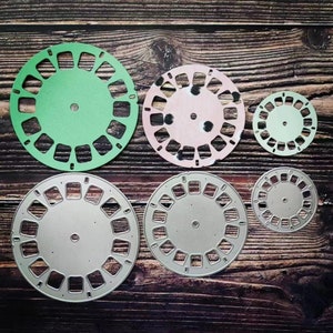 Photo frame wheel - View Master Reel 3pc.