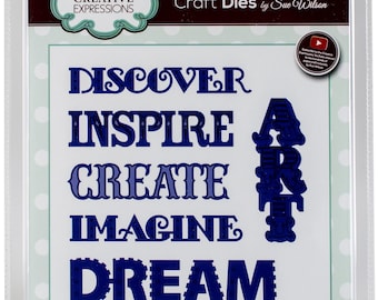 Creative Expressions Craft Dies van Sue Wilson-Expressions-Inspirerende woorden