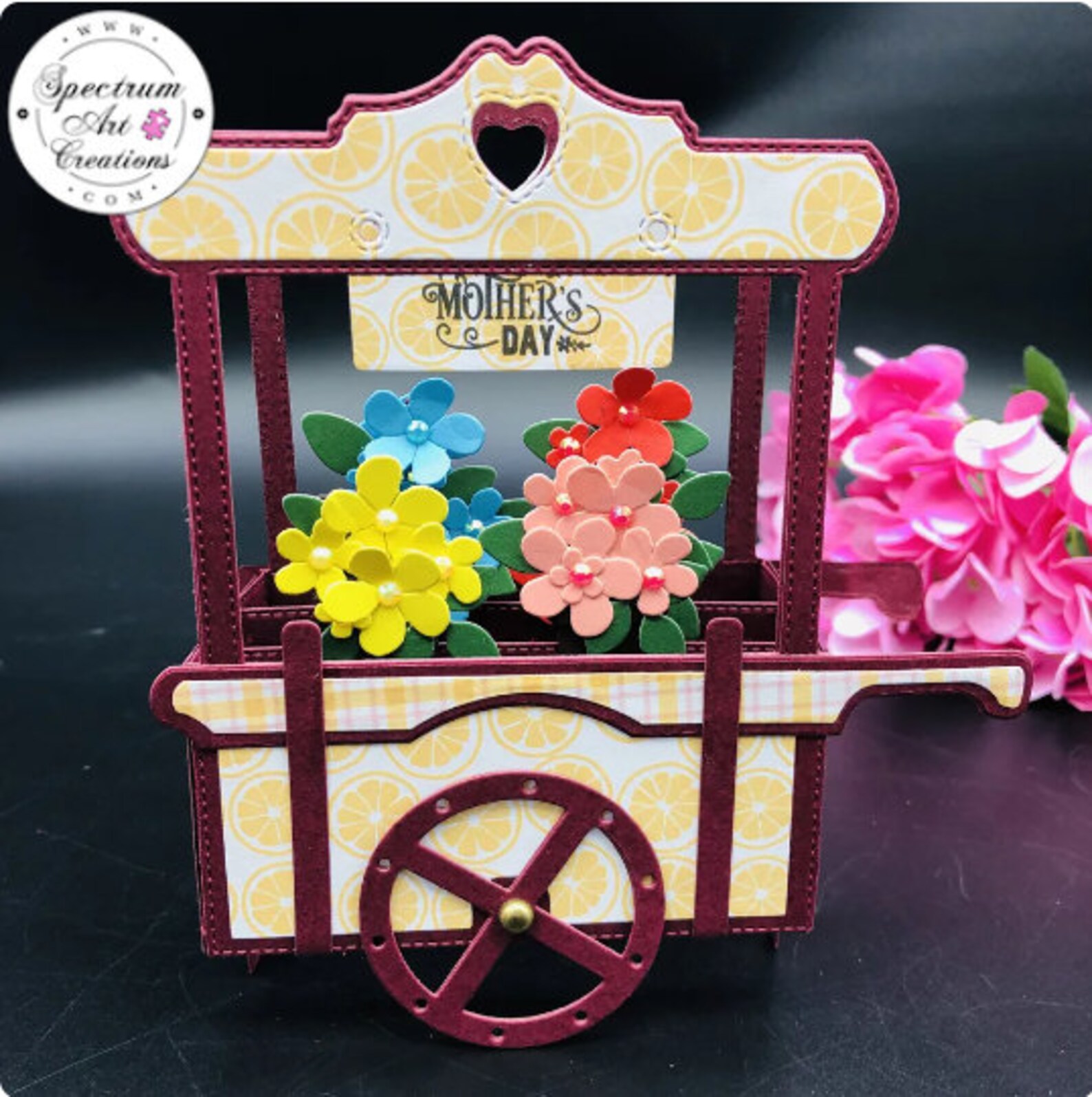 3D Flower Cart Booth Street Cart Metal Cutting Die MD724 - Etsy