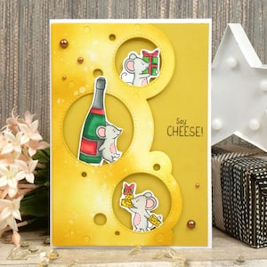 Set di fustelle in metallo per creazione di cartoline con costellazioni di cerchi MD843