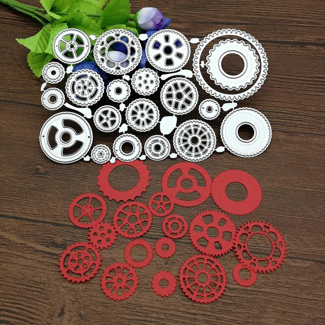Metal Die Gear Set Metal Steel Embossing Cutting Dies MD554 Etsy