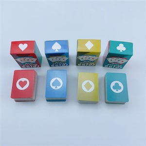 Karty do gry MINI Gry miniaturowe Poker Mini 40 x 28 mm Miniaturowa karta do gry