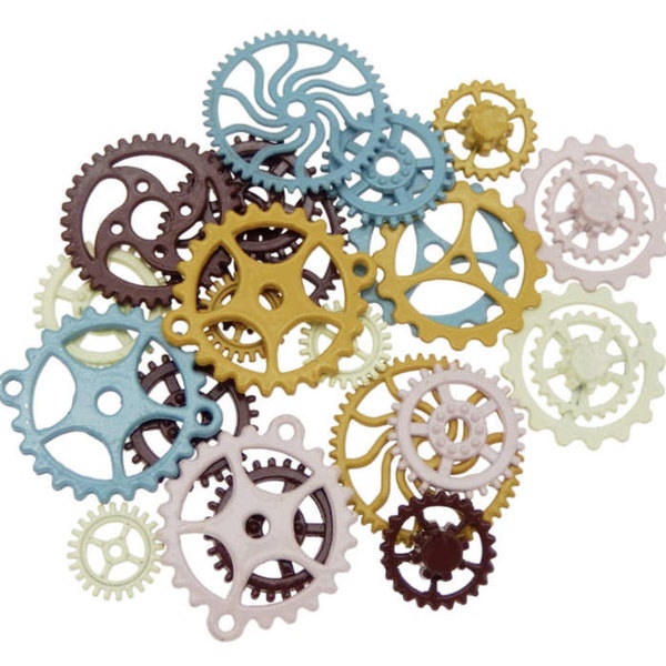 Small Metal Gears for Crafts Etsy