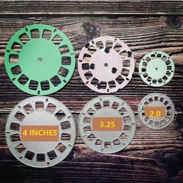 Photo frame wheel - View Master Reel Cutting dies 3sizes